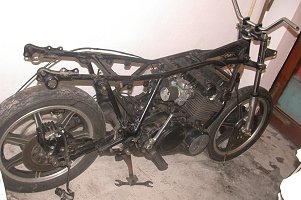 Yamaha XS750 - nálezový stav