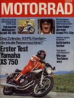 Yamaha XS750 - představení v časopise Motorrad
